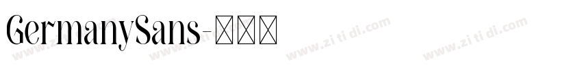 GermanySans字体转换