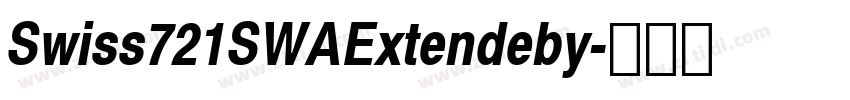 Swiss721SWAExtendeby字体转换