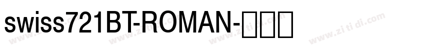 swiss721BT-ROMAN字体转换