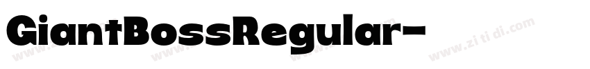 GiantBossRegular字体转换