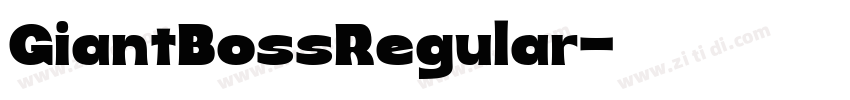 GiantBossRegular字体转换