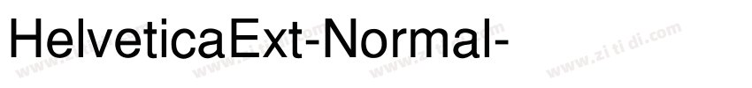 HelveticaExt-Normal字体转换