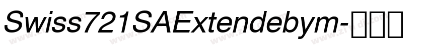 Swiss721SAExtendebym字体转换