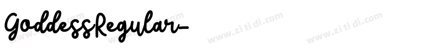 GoddessRegular字体转换