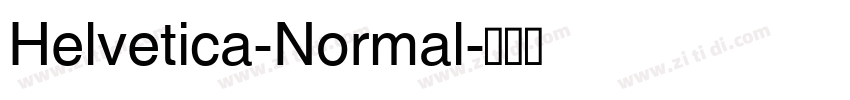 Helvetica-Normal字体转换