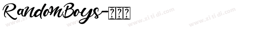 RandomBoys字体转换