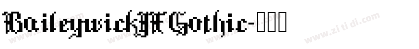 BaileywickJFGothic字体转换
