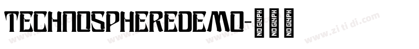 TechnoSphereDemo字体转换