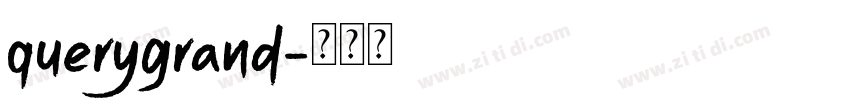 querygrand字体转换