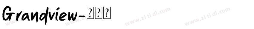 Grandview字体转换