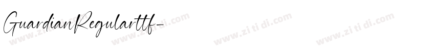 GuardianRegularttf字体转换