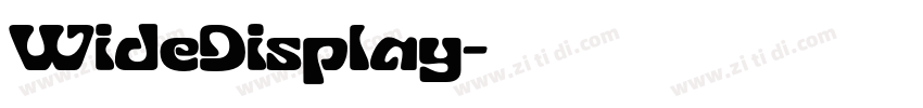 WideDisplay字体转换