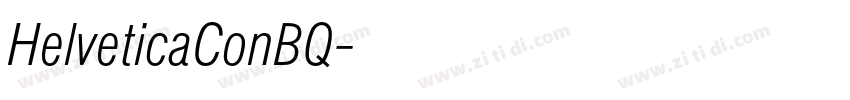 HelveticaConBQ字体转换