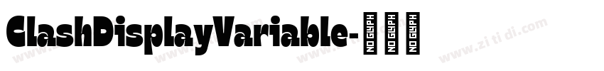 ClashDisplayVariable字体转换