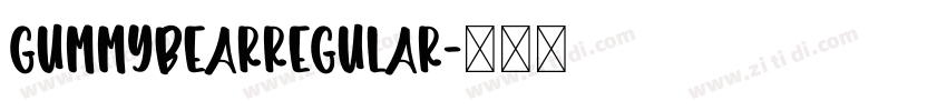 GummyBearRegular字体转换