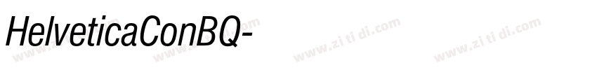 HelveticaConBQ字体转换
