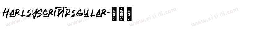 HarleyScriptRegular字体转换