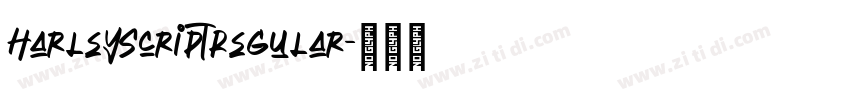 HarleyScriptRegular字体转换
