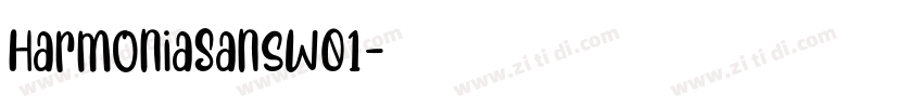 HarmoniaSansW01字体转换