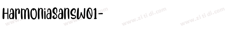 HarmoniaSansW01字体转换