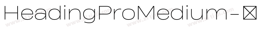HeadingProMedium字体转换