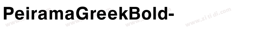 PeiramaGreekBold字体转换