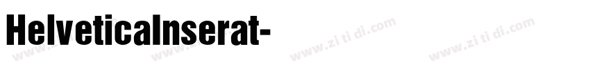 HelveticaInserat字体转换