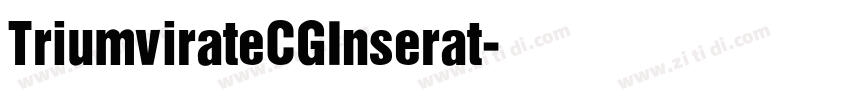 TriumvirateCGInserat字体转换