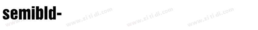 semibld字体转换