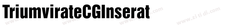 TriumvirateCGInserat字体转换