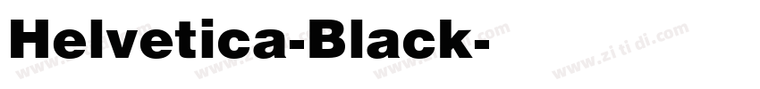 Helvetica-Black字体转换