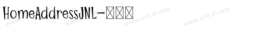 HomeAddressJNL字体转换