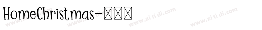 HomeChristmas字体转换