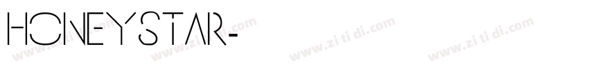 Honeystar字体转换