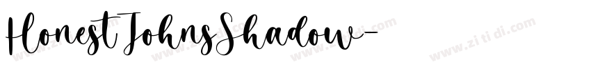 HonestJohnsShadow字体转换