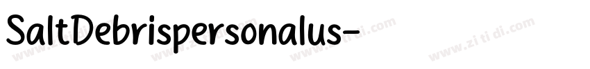 SaltDebrispersonalus字体转换