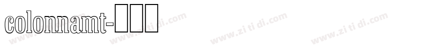 colonnamt字体转换