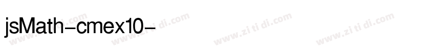 jsMath-cmex10字体转换