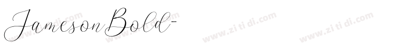 JamesonBold字体转换