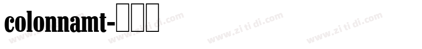 colonnamt字体转换