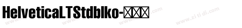 HelveticaLTStdblko字体转换