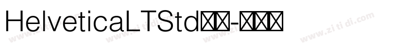 HelveticaLTStd常规字体转换