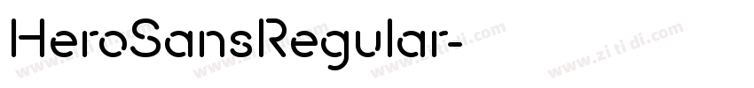 HeroSansRegular字体转换