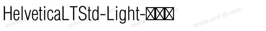 HelveticaLTStd-Light字体转换