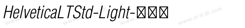 HelveticaLTStd-Light字体转换