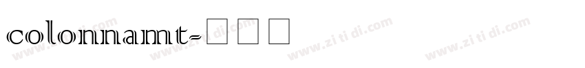 colonnamt字体转换