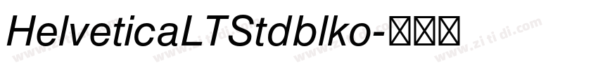 HelveticaLTStdblko字体转换
