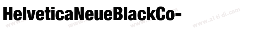 HelveticaNeueBlackCo字体转换