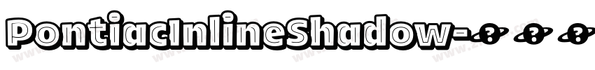 PontiacInlineShadow字体转换