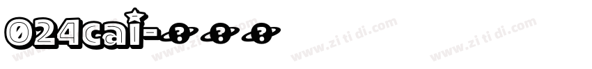 024cai字体转换